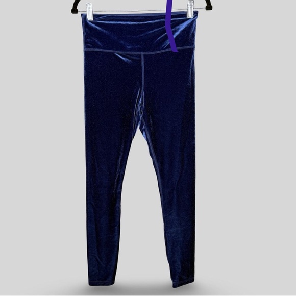 Athleta Blue Elation Velvet Tight Plus Size 2X - Picture 3 of 3